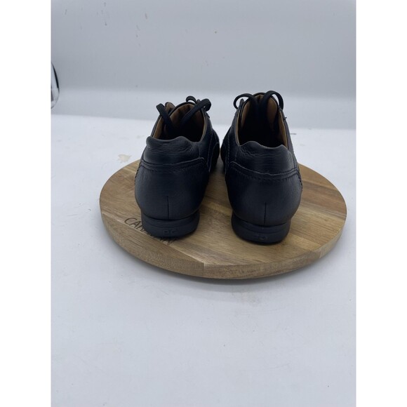 Paul Green Sneakers Womens 7.5 Black Leather Suede Lace Up Comfort Sneakers - Picture 4 of 12